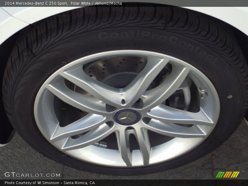 Polar White / Almond/Mocha 2014 Mercedes-Benz C 250 Sport
