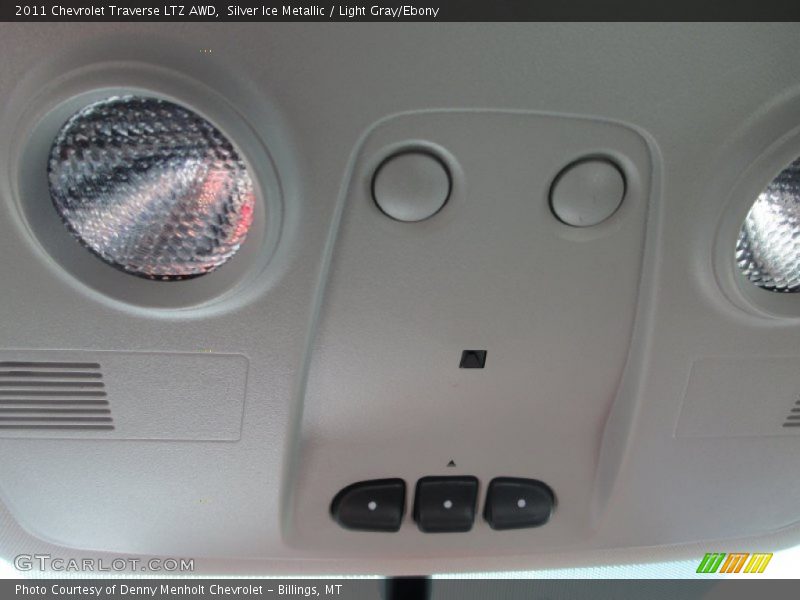 Silver Ice Metallic / Light Gray/Ebony 2011 Chevrolet Traverse LTZ AWD