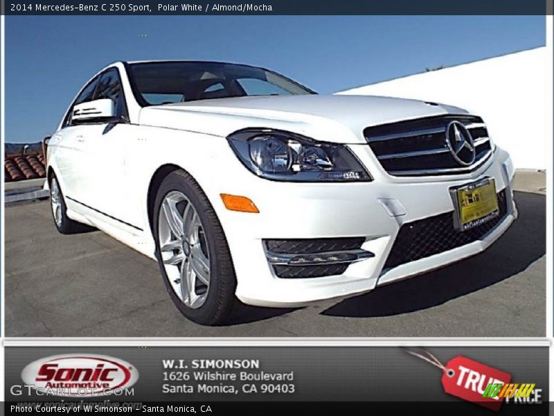 Polar White / Almond/Mocha 2014 Mercedes-Benz C 250 Sport
