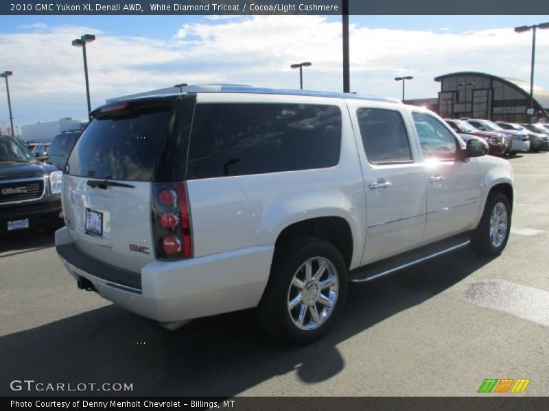 White Diamond Tricoat / Cocoa/Light Cashmere 2010 GMC Yukon XL Denali AWD