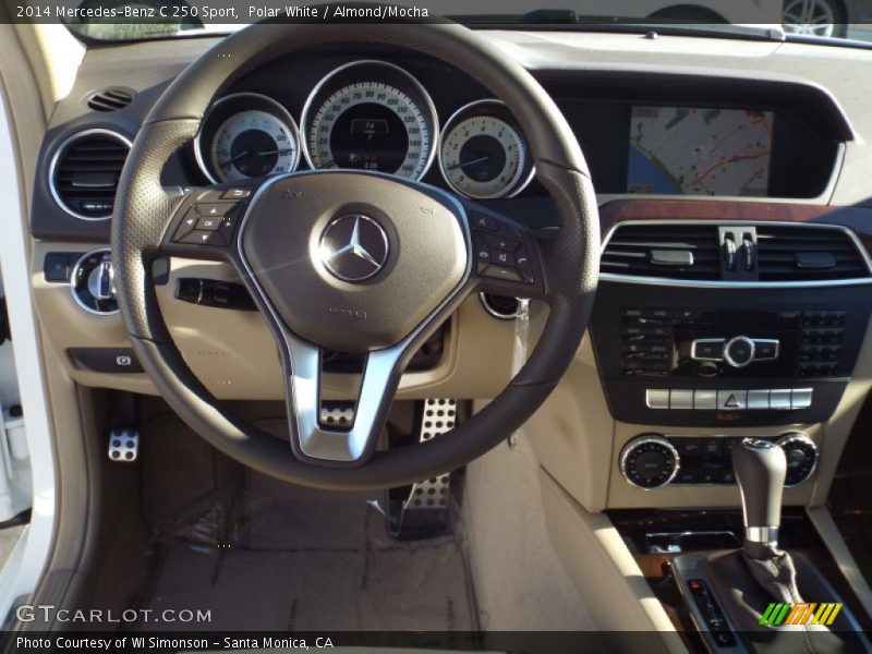 Polar White / Almond/Mocha 2014 Mercedes-Benz C 250 Sport