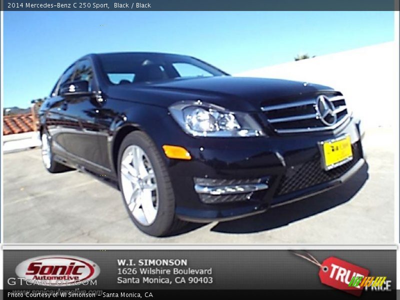 Black / Black 2014 Mercedes-Benz C 250 Sport