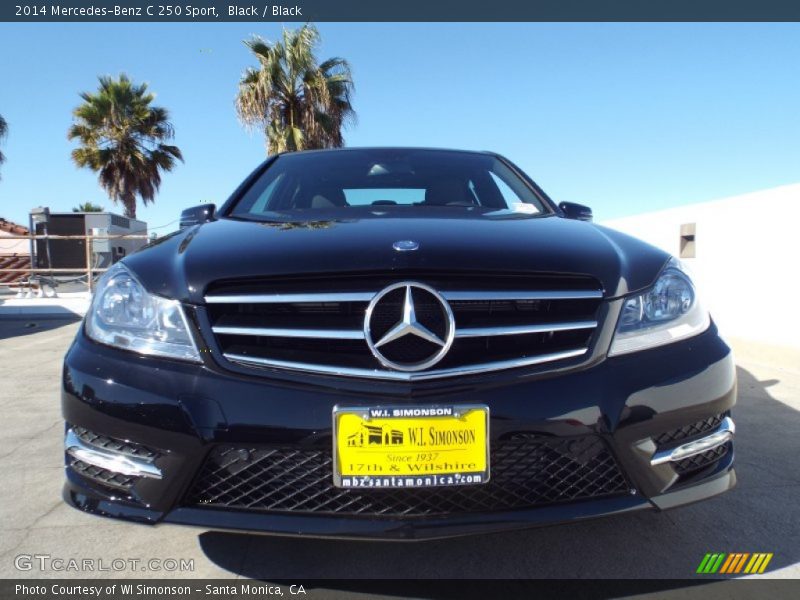 Black / Black 2014 Mercedes-Benz C 250 Sport