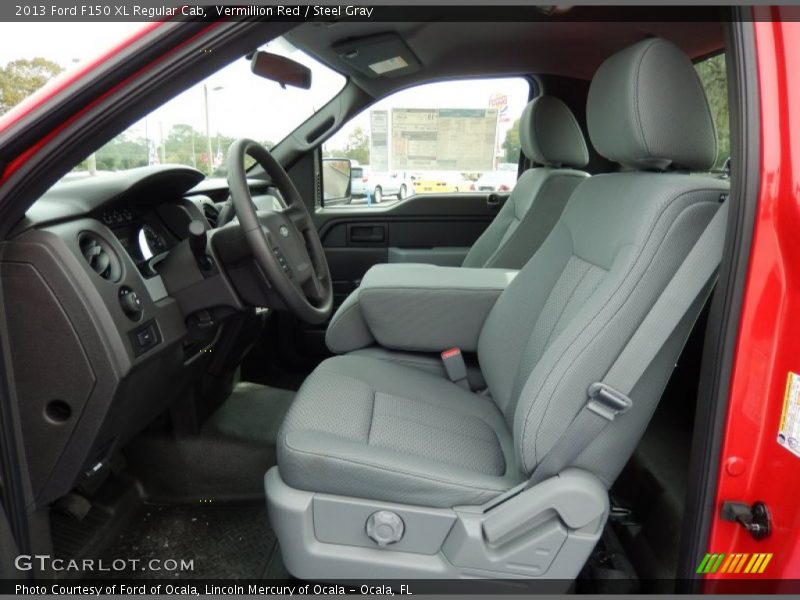  2013 F150 XL Regular Cab Steel Gray Interior