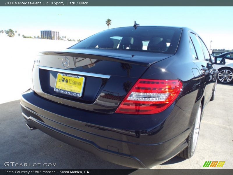 Black / Black 2014 Mercedes-Benz C 250 Sport