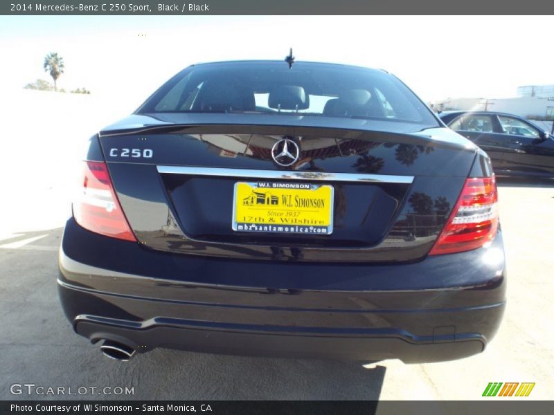 Black / Black 2014 Mercedes-Benz C 250 Sport