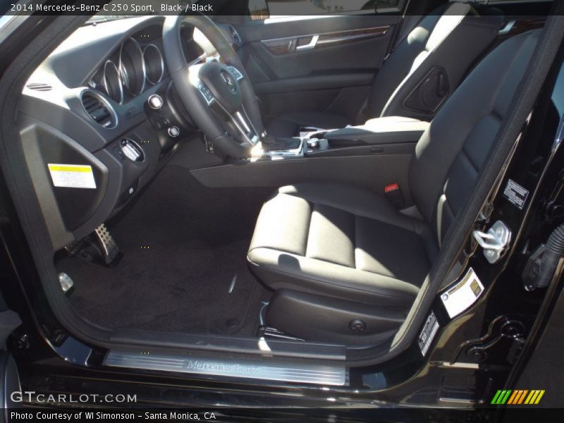 Black / Black 2014 Mercedes-Benz C 250 Sport
