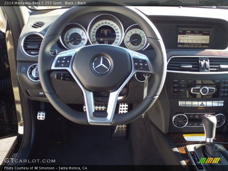 Black / Black 2014 Mercedes-Benz C 250 Sport
