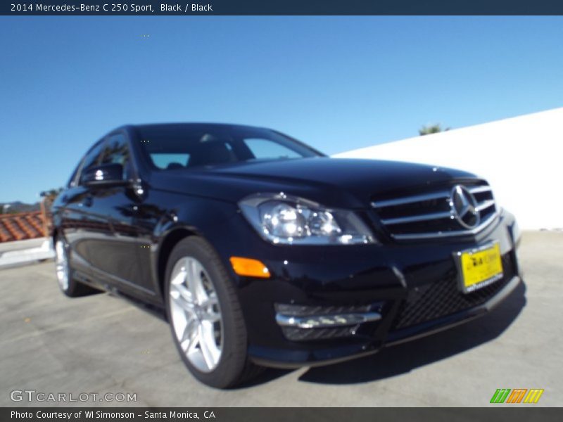 Black / Black 2014 Mercedes-Benz C 250 Sport