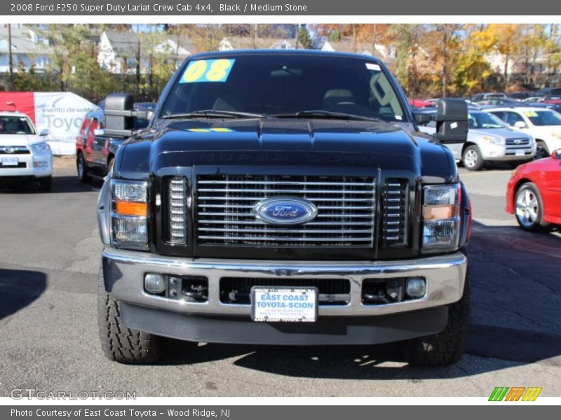 Black / Medium Stone 2008 Ford F250 Super Duty Lariat Crew Cab 4x4