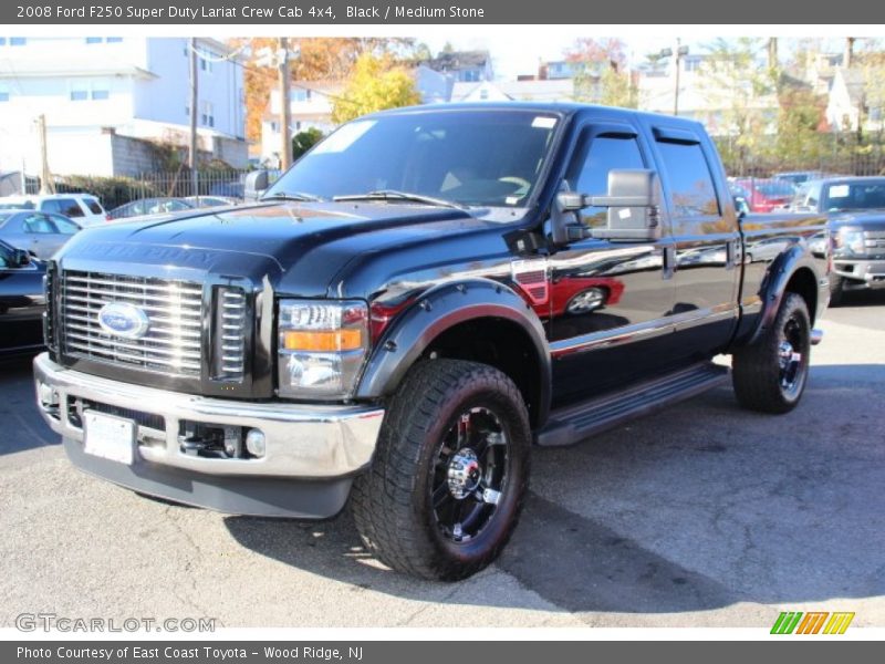 Black / Medium Stone 2008 Ford F250 Super Duty Lariat Crew Cab 4x4
