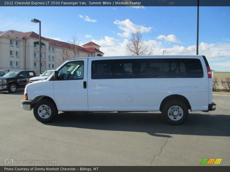 Summit White / Medium Pewter 2012 Chevrolet Express LT 3500 Passenger Van