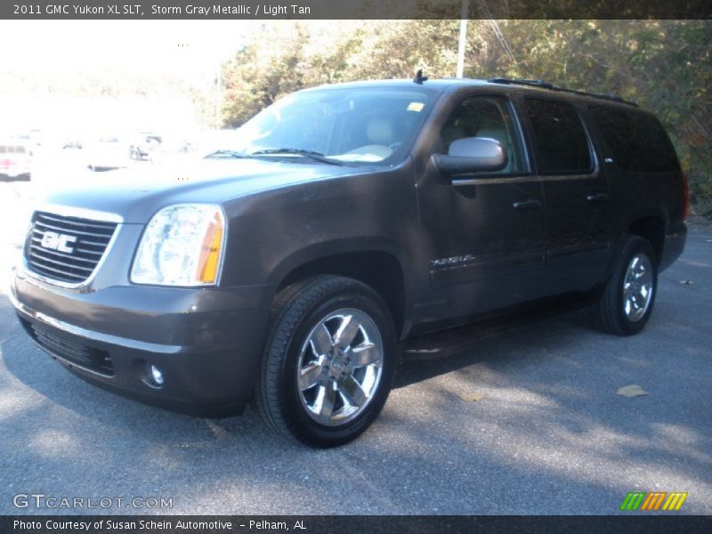 Storm Gray Metallic / Light Tan 2011 GMC Yukon XL SLT