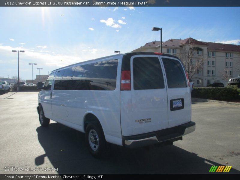 Summit White / Medium Pewter 2012 Chevrolet Express LT 3500 Passenger Van