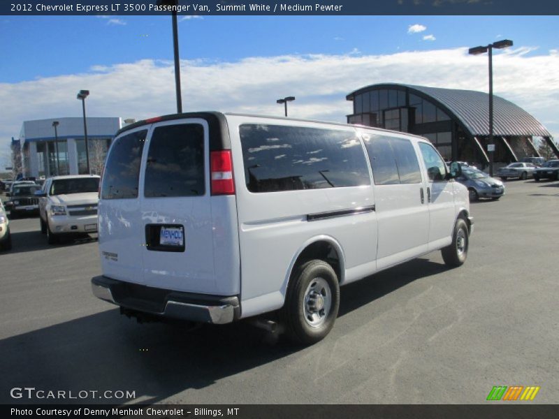 Summit White / Medium Pewter 2012 Chevrolet Express LT 3500 Passenger Van