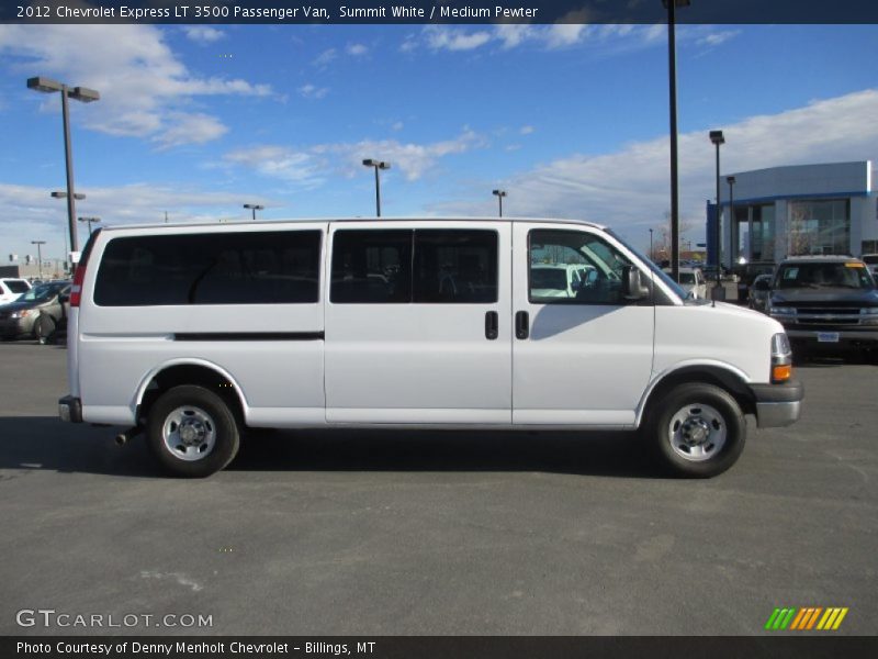 Summit White / Medium Pewter 2012 Chevrolet Express LT 3500 Passenger Van