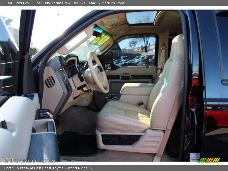 Black / Medium Stone 2008 Ford F250 Super Duty Lariat Crew Cab 4x4