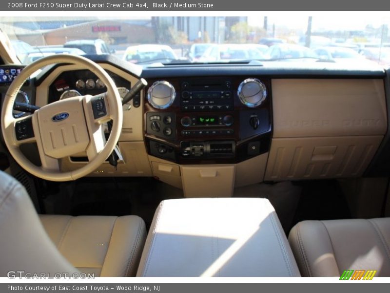 Black / Medium Stone 2008 Ford F250 Super Duty Lariat Crew Cab 4x4