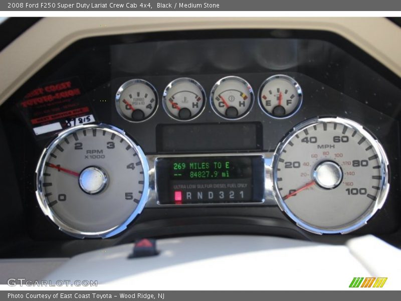 Black / Medium Stone 2008 Ford F250 Super Duty Lariat Crew Cab 4x4