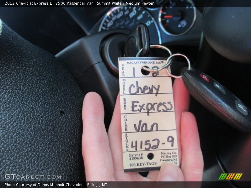 Summit White / Medium Pewter 2012 Chevrolet Express LT 3500 Passenger Van