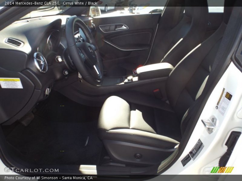 Cirrus White / Black 2014 Mercedes-Benz CLA 250