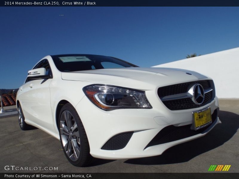 Cirrus White / Black 2014 Mercedes-Benz CLA 250