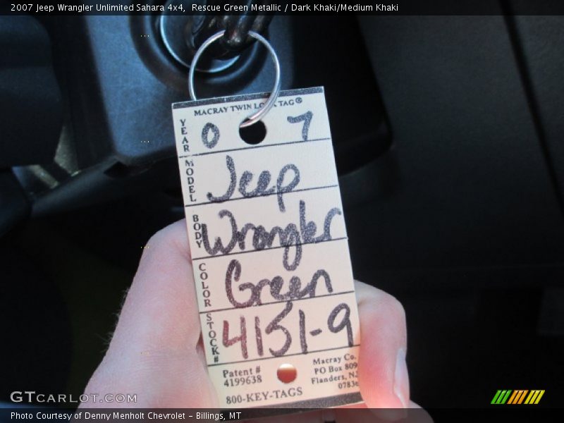 Rescue Green Metallic / Dark Khaki/Medium Khaki 2007 Jeep Wrangler Unlimited Sahara 4x4