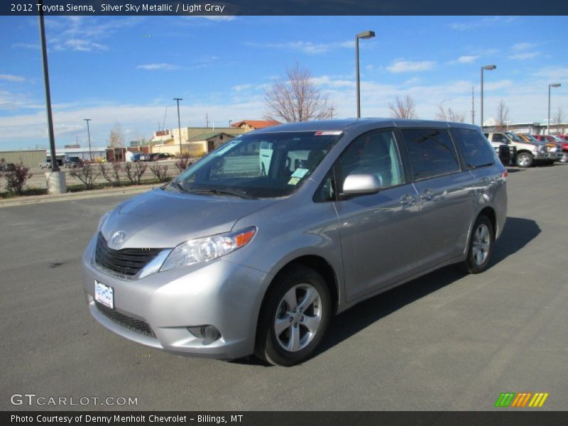 Silver Sky Metallic / Light Gray 2012 Toyota Sienna