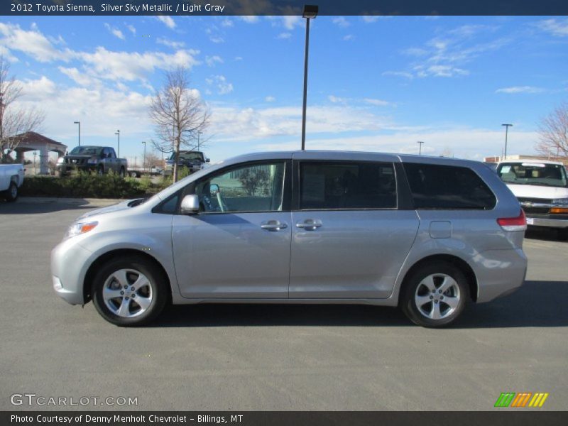 Silver Sky Metallic / Light Gray 2012 Toyota Sienna