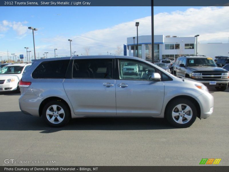 Silver Sky Metallic / Light Gray 2012 Toyota Sienna
