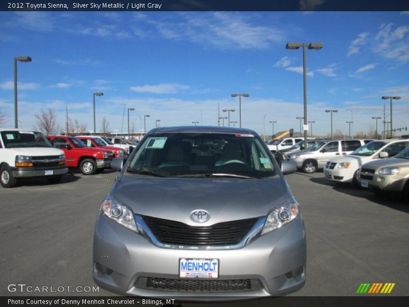 Silver Sky Metallic / Light Gray 2012 Toyota Sienna