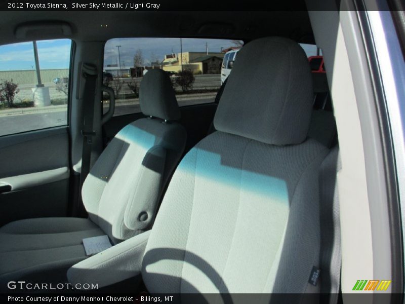 Silver Sky Metallic / Light Gray 2012 Toyota Sienna