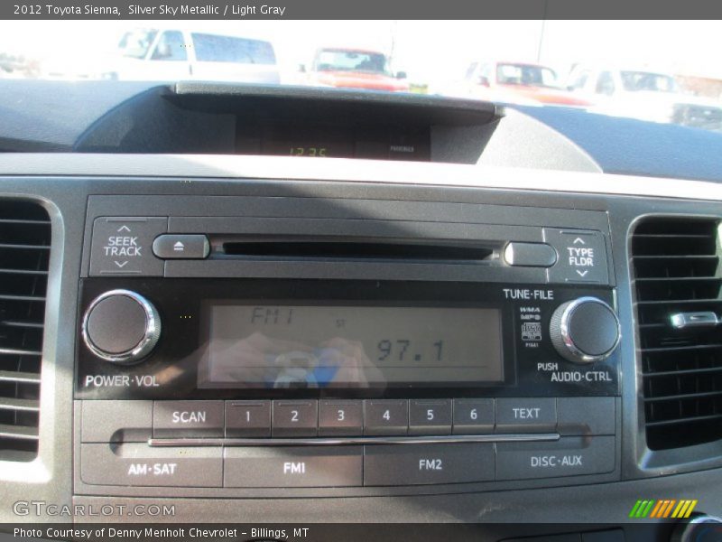 Silver Sky Metallic / Light Gray 2012 Toyota Sienna