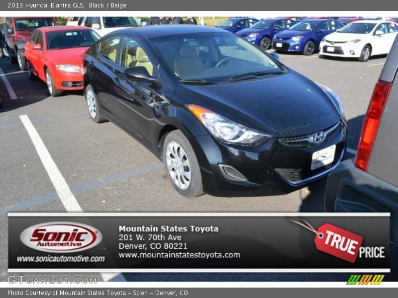 Black / Beige 2013 Hyundai Elantra GLS
