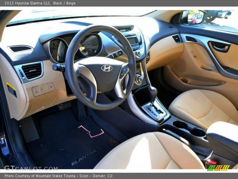 Black / Beige 2013 Hyundai Elantra GLS