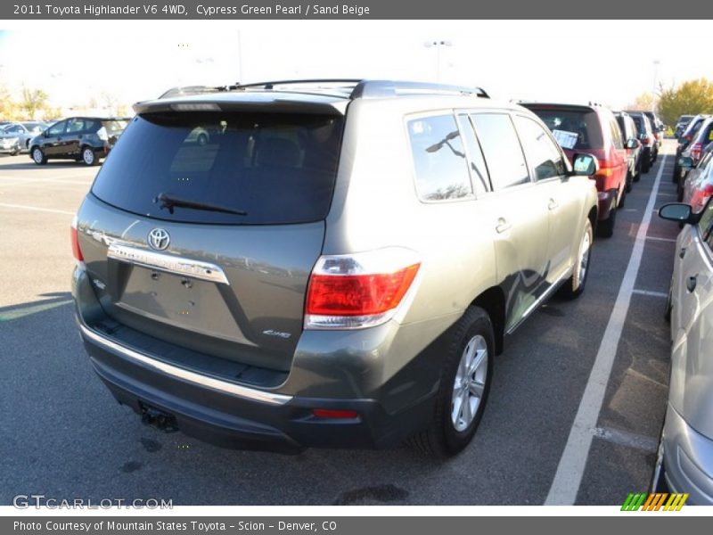 Cypress Green Pearl / Sand Beige 2011 Toyota Highlander V6 4WD