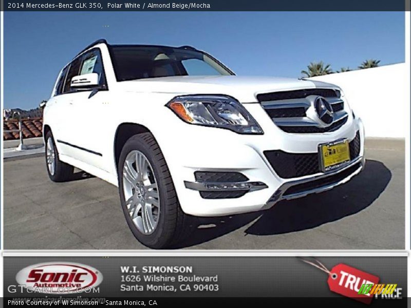 Polar White / Almond Beige/Mocha 2014 Mercedes-Benz GLK 350