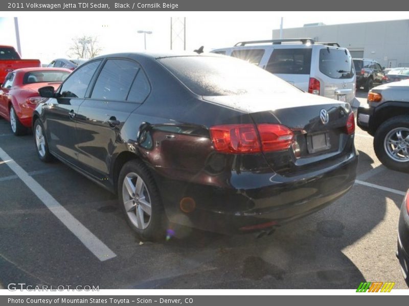Black / Cornsilk Beige 2011 Volkswagen Jetta TDI Sedan