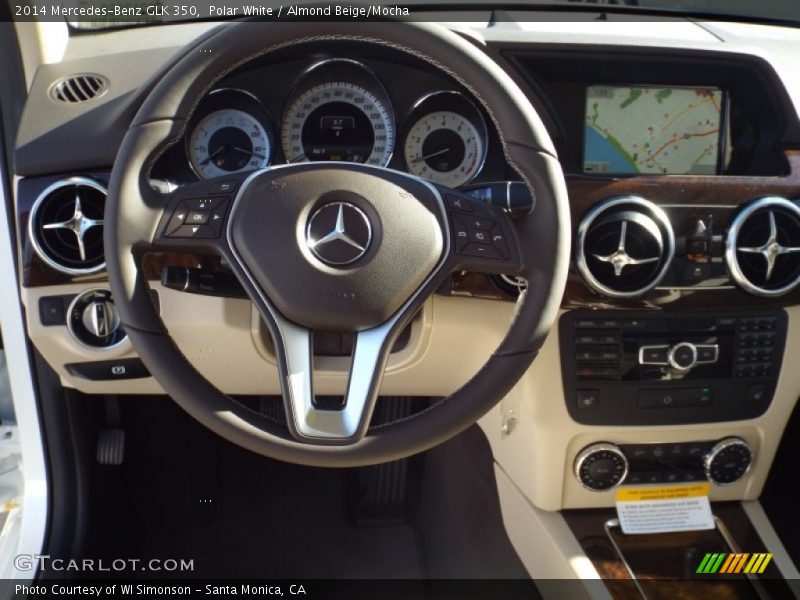 Polar White / Almond Beige/Mocha 2014 Mercedes-Benz GLK 350