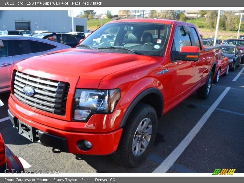 Race Red / Black 2011 Ford F150 FX4 SuperCab 4x4