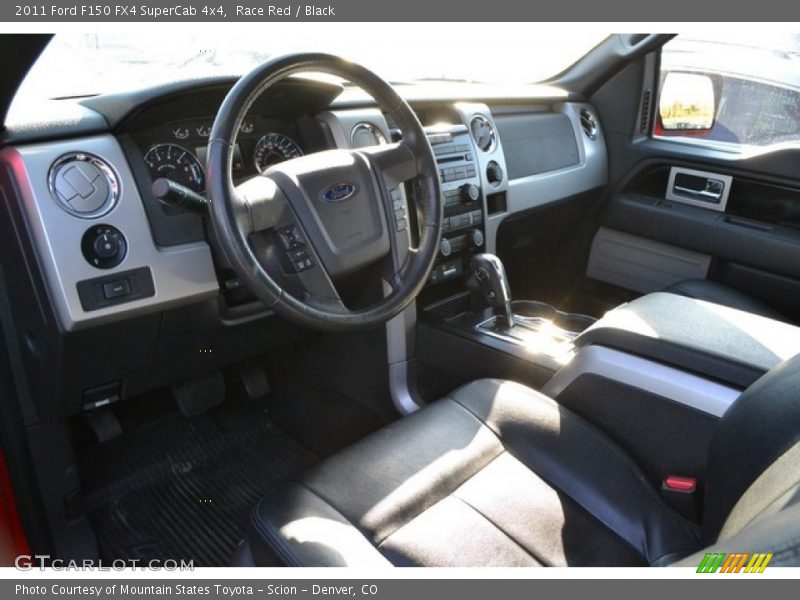 Race Red / Black 2011 Ford F150 FX4 SuperCab 4x4