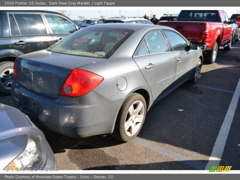 Dark Steel Gray Metallic / Light Taupe 2009 Pontiac G6 Sedan