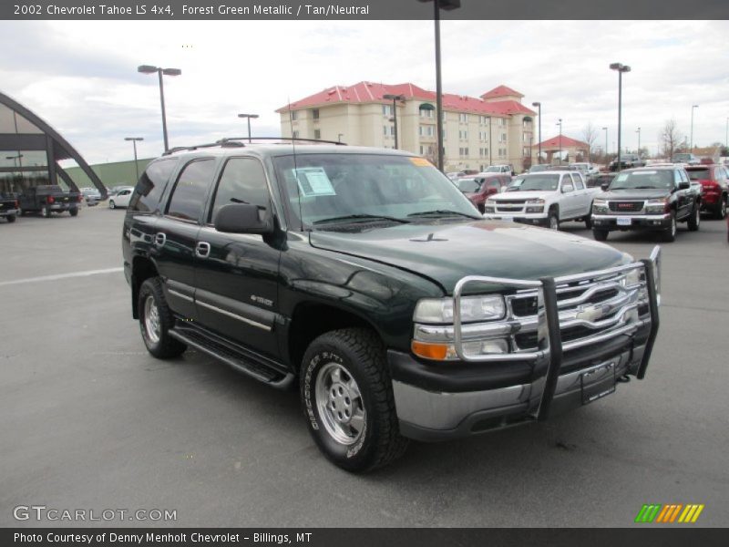 Forest Green Metallic / Tan/Neutral 2002 Chevrolet Tahoe LS 4x4