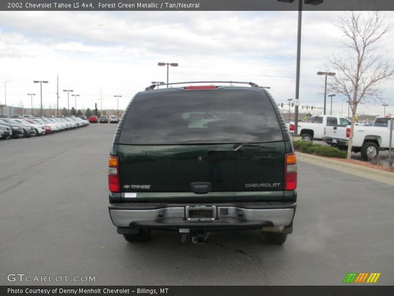 Forest Green Metallic / Tan/Neutral 2002 Chevrolet Tahoe LS 4x4