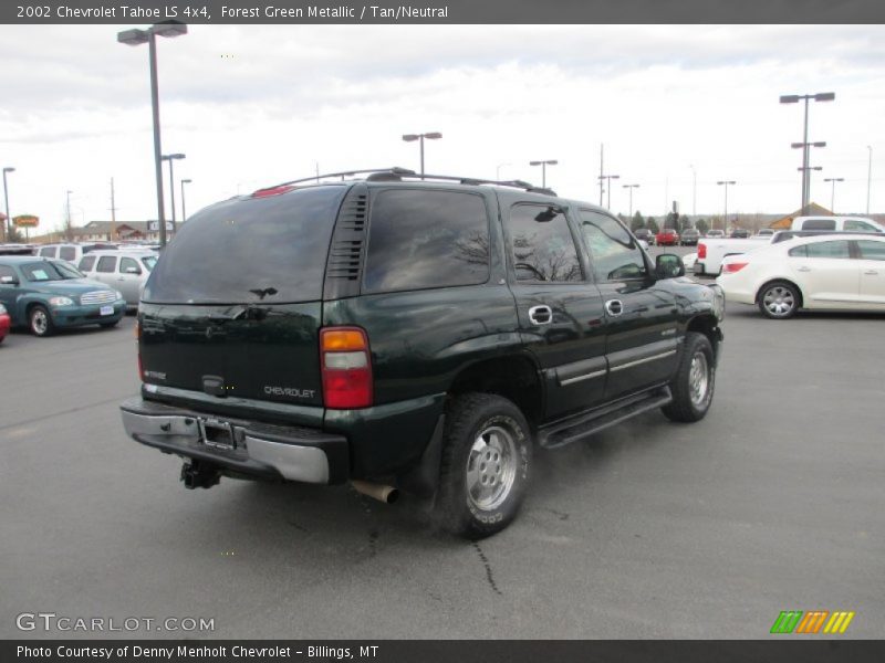 Forest Green Metallic / Tan/Neutral 2002 Chevrolet Tahoe LS 4x4