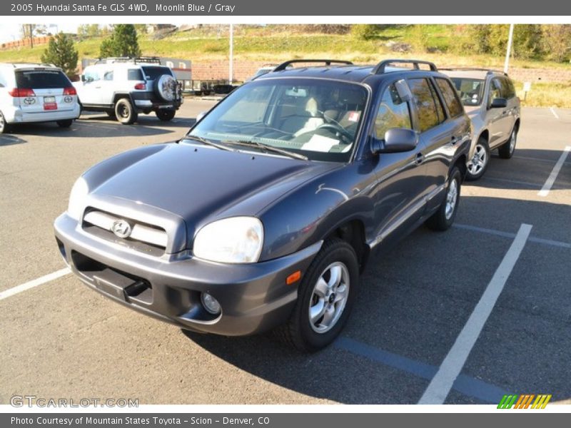 Moonlit Blue / Gray 2005 Hyundai Santa Fe GLS 4WD