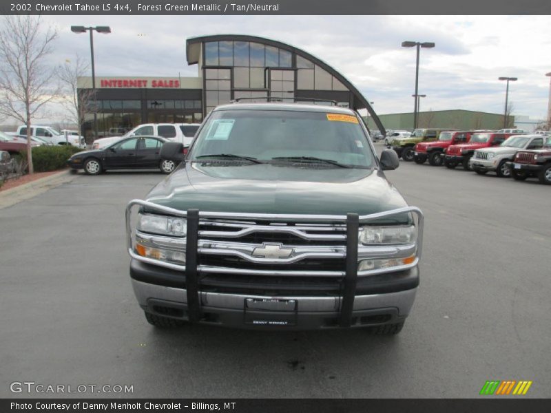 Forest Green Metallic / Tan/Neutral 2002 Chevrolet Tahoe LS 4x4