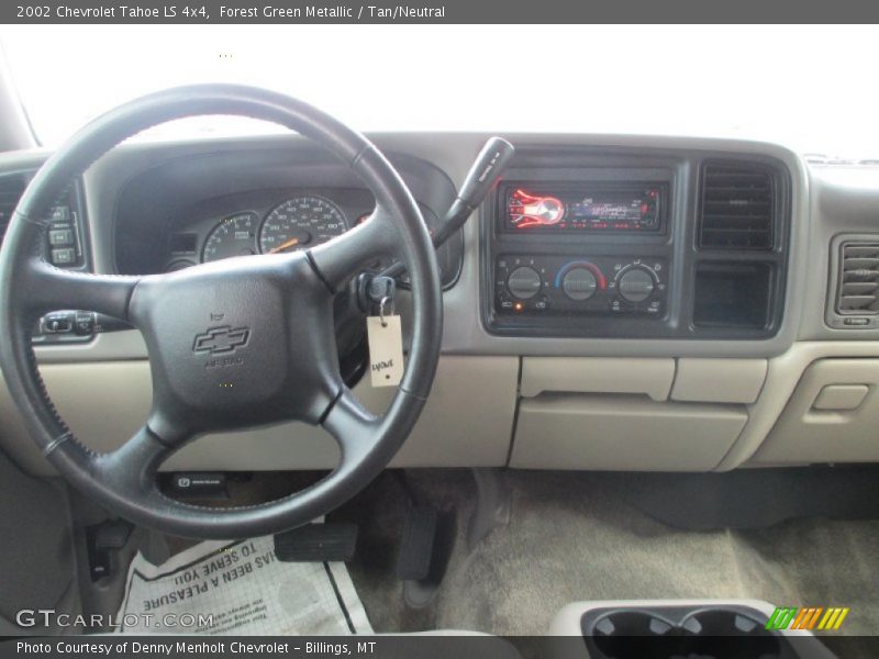 Forest Green Metallic / Tan/Neutral 2002 Chevrolet Tahoe LS 4x4