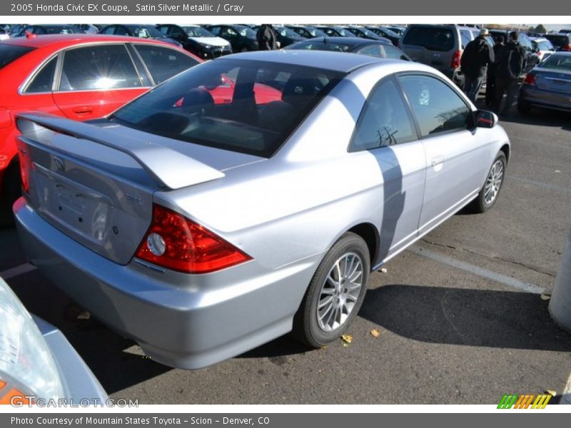 Satin Silver Metallic / Gray 2005 Honda Civic EX Coupe