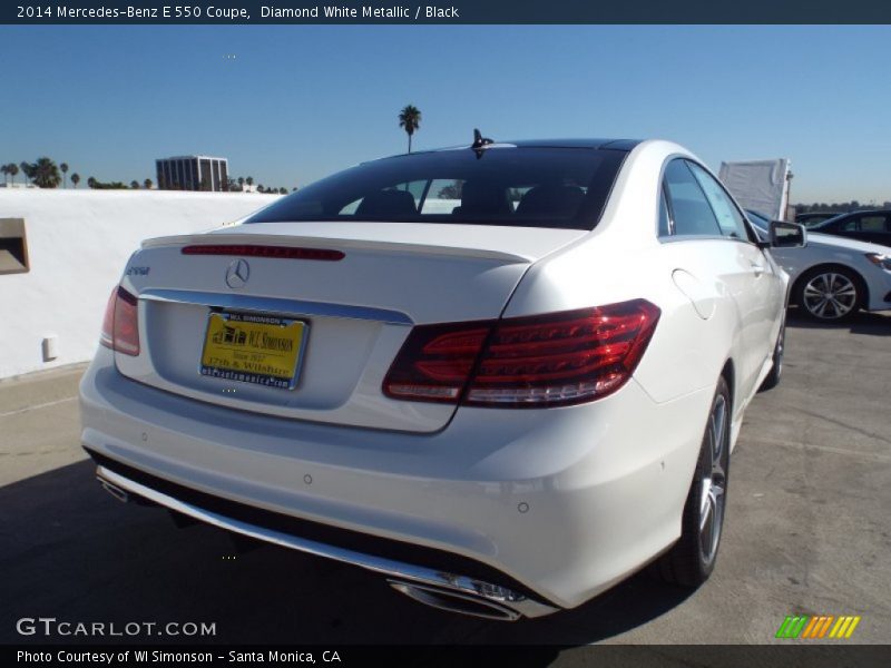 Diamond White Metallic / Black 2014 Mercedes-Benz E 550 Coupe